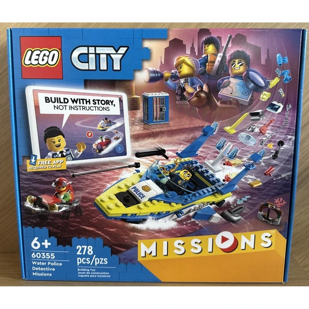 LEGO City:‎ Water Police Detective Missions Set 60355 NIB 6+ 278 Pcs